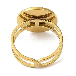 304 Stainless Steel Enamel Open Cuff Rings for Women&nbsp;RJEW-F166-48G-02
