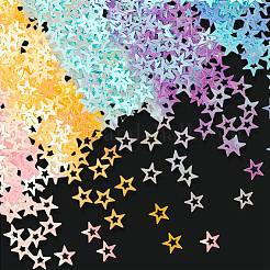 180G 6 Colors Plastic Sequins Beads&nbsp;PVC-CP0001-04