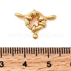 Brass Spring Ring Clasps&nbsp;X-KK-D407-01G-A
