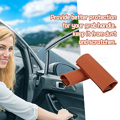 2Pcs PU Leather Car Door Handle Covers&nbsp;AJEW-WH0004-01A