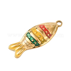 304 Stainless Steel Enamel Pendants&nbsp;X-STAS-K305-13G