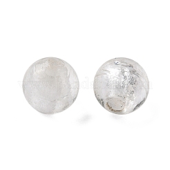 Handmade Silver Foil Glass Beads&nbsp;X-SLR12MM09Y