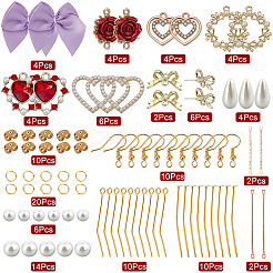 DIY Imitation Pearl Earring Making Kit&nbsp;DIY-SC0019-31