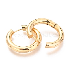 202 Stainless Steel Huggie Hoop Earrings&nbsp;EJEW-O087-08B-G