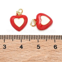Brass Enamel Pendants&nbsp;KK-B170-01G