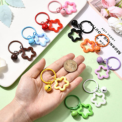 10Pcs 10 Colors Star Acrylic Pendant Decorations&nbsp;AJEW-SP0003-34
