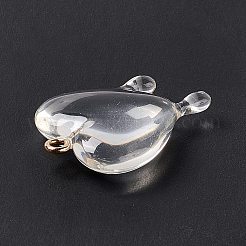 Transparent Resin Pendants&nbsp;RESI-F028-01E
