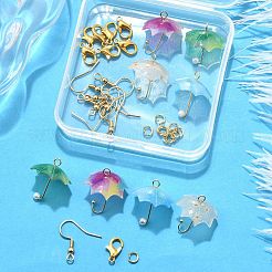DIY Umbrella Earring Making Kits&nbsp;DIY-FP0001-41