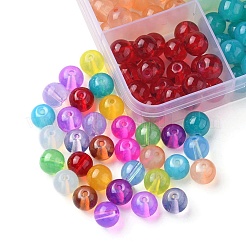 330Pcs 15 Colors Baking Paint Glass Beads Strands&nbsp;DGLA-YW0001-08