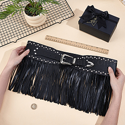 1Pc Adjustable PU Leather Waist Tassel Belts&nbsp;AJEW-CL0005-13