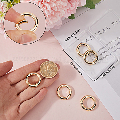 5Pcs Brass Spring Gate Rings&nbsp;KK-BBC0012-51