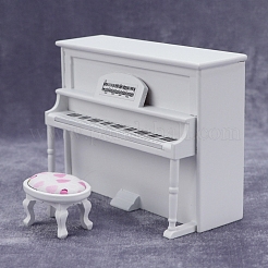 Wood Piano & Chair Miniature Ornaments&nbsp;PW-WG2A996-01