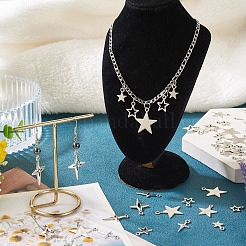 100Pcs 10 Styles Tibetan Style Zinc Alloy Pendants&nbsp;FIND-TA0008-20