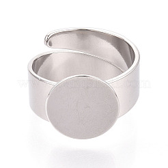 304 Stainless Steel Ring Base Findings&nbsp;STAS-N122-02A-P