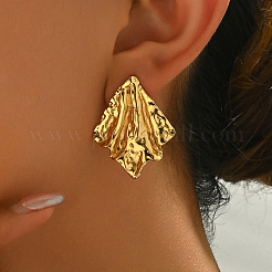 Vintage Irregular Geometric Retro 201 Stainless Steel Stud Earrings&nbsp;LL3840-3