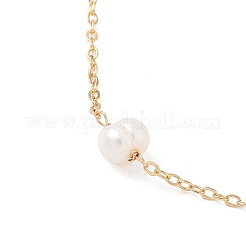 Natural Pearl Beaded Chain Bracelet&nbsp;BJEW-JB09447
