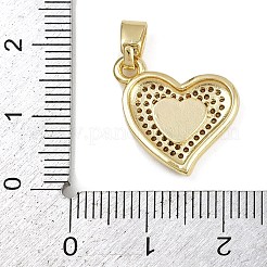 Brass Micro Pave Cubic Zirconia Enamel Pendants&nbsp;KK-Z123-19G-04