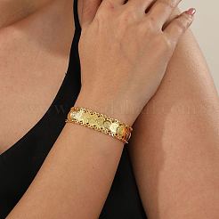 Brass Coin Link Chain Bracelet&nbsp;QR2720-1