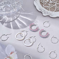 12 Pairs Brass Hoop Earrings for Women&nbsp;EJEW-PH0001-42