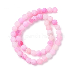 Natural Crackle Agate Beads Strands&nbsp;G-G055-8mm-1