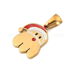 Christmas Theme 304 Stainless Steel Pendants&nbsp;STAS-R007-01E-G