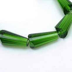 Transparent Glass Bead Strands&nbsp;GLAA-R170-6x12-01L