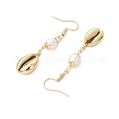 Natural Freshwater Pearl & Electroplated Shell Necklace and Bracelet and Dangle Earring Sets&nbsp;SJEW-JS01314