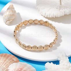 ABS Plastic Shell Shape Beaded Stretch Bracelets for Women&nbsp;BJEW-JB10148