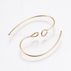 Ion Plating(IP) 304 Stainless Steel Earring Hooks&nbsp;STAS-F148-05G