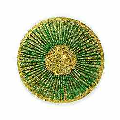Flat Round with Stipe Pattern Cup Mat Silicone Molds&nbsp;DIY-M039-02