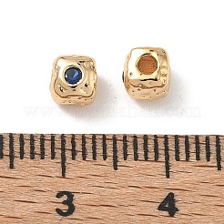SHEGRACE Brass Cubic Zirconia Beads&nbsp;XGRQ4H151-682G-C