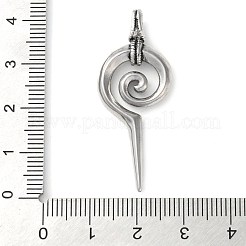 304 Stainless Steel Pendants&nbsp;STAS-M113-06AS