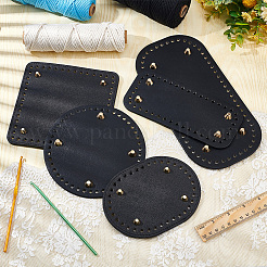 5Pcs 5 Style PU Leather Knitting Crochet Bags Nail Bottom Shaper Pad&nbsp;DIY-PH0009-83