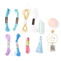 DIY Embroidery Temari Ball Keychain Kits&nbsp;DIY-I064-A03