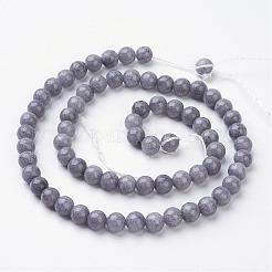Natural Mashan Jade Round Beads Strands&nbsp;G-D263-6mm-XS29