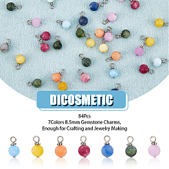 12 Sets Gemstone Charms&nbsp;FIND-DC0001-37