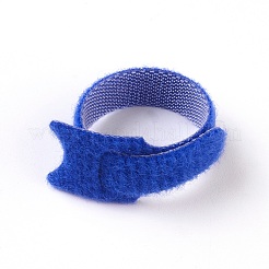 Magic Sticker Polyester Nuckle Cable Ties Reusable Self-Adhesive Headphone Cable Line Bundle Polyester Cable Ties Magic Tie&nbsp;AJEW-TAC0019-21B