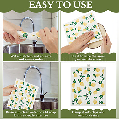 10Pcs 5 Styles Wood Pulp Cotton Cleaning Cloth&nbsp;AJEW-MA0001-35A