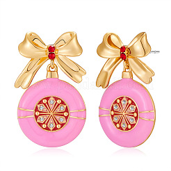 Alloy Enamel Dangle Stud Earrings&nbsp;FS-WG5C05A-01