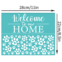 Self-Adhesive Silk Screen Printing Stencil&nbsp;DIY-WH0338-309