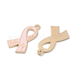 Light Gold Tone Zinc Alloy Enamel Pendants&nbsp;LS-ENAM-WH0061-13B