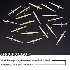 32Pcs 2 Colors Rack Plating Alloy Pendants&nbsp;FIND-UN0001-79