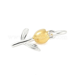 925 Sterling Silver Tulip Flower Charms&nbsp;STER-S011-01GS