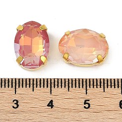 Brass Glass Rhinestone Sew on Rhinestones&nbsp;RGLA-B004-13B-G