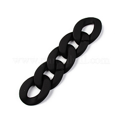 Opaque Spray Painted Acrylic Linking Rings&nbsp;OACR-T024-01-I10