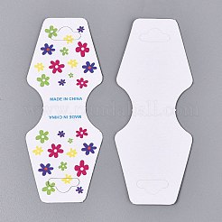 Fold Over Cardboard Paper Jewelry Display Cards for Necklace & Bracelet Storage&nbsp;CDIS-N004-01