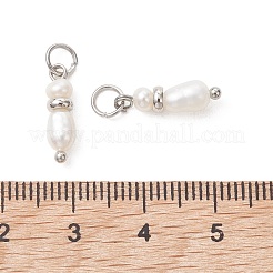 Natural Cultured Freshwater Pearl Pendants&nbsp;PALLOY-JF05450-02