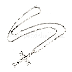 Non-Tarnish 201 Stainless Steel Pendant Necklaces&nbsp;NJEW-H030-05P