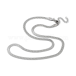 Non-Tarnish 304 Stainless Steel Herringbone Chain Necklaces&nbsp;NJEW-P282-02P