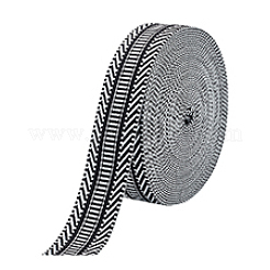 10 Yards Polyester Striped Jacquard Ribbon&nbsp;OCOR-PH0004-10